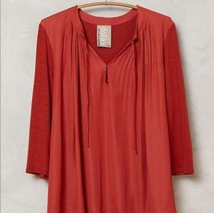 Dolan Anthro Lucille Peasant Women's Red Top Size M